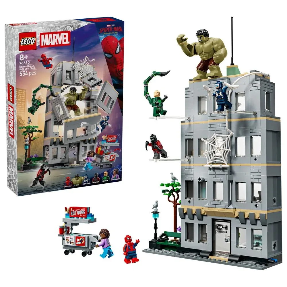 LEGO Marvel 76350 Spider-Man vs. Hulk Epic Clash