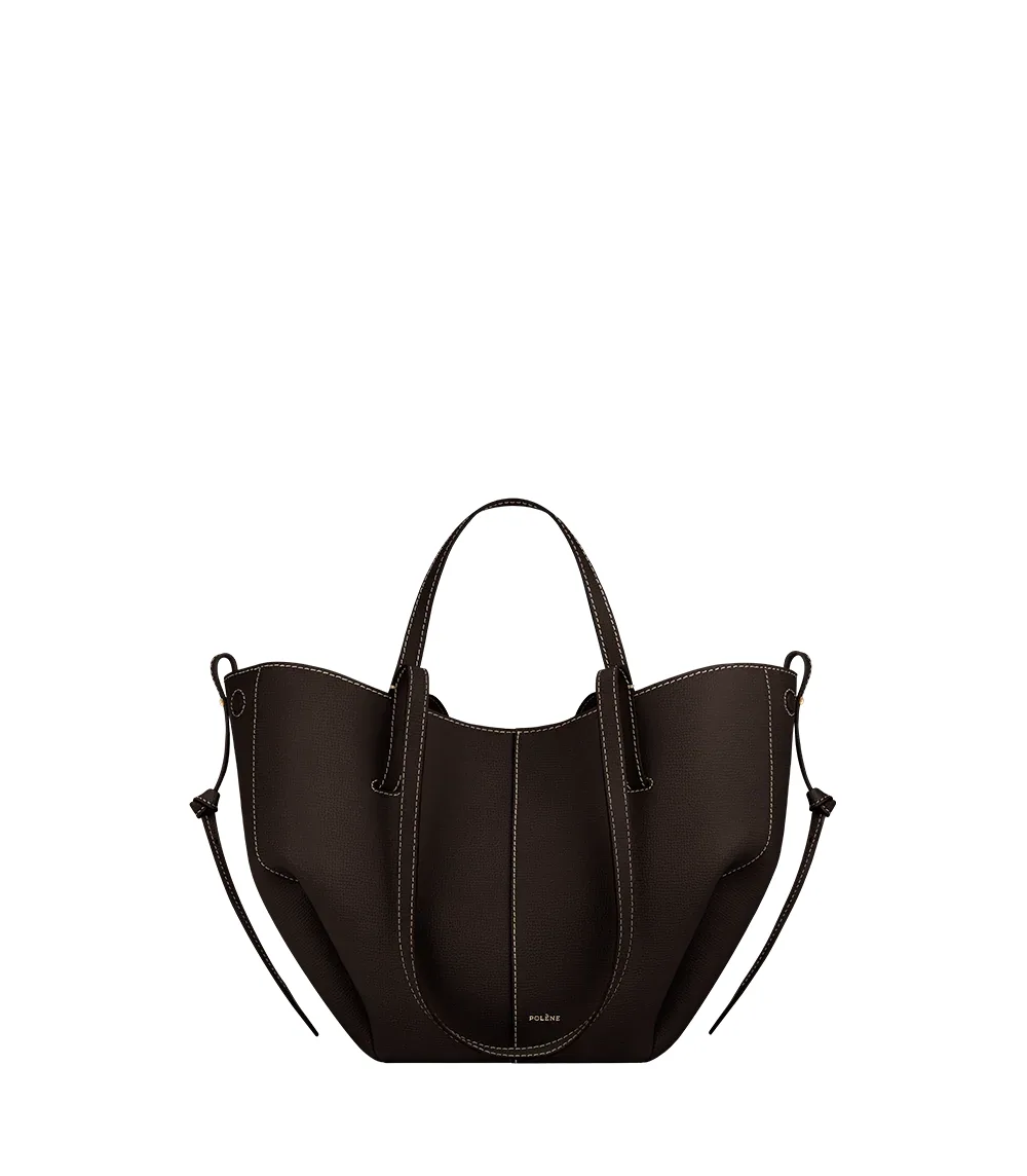 Polene Polène Cyme Mini Bag (Textured Ebony)