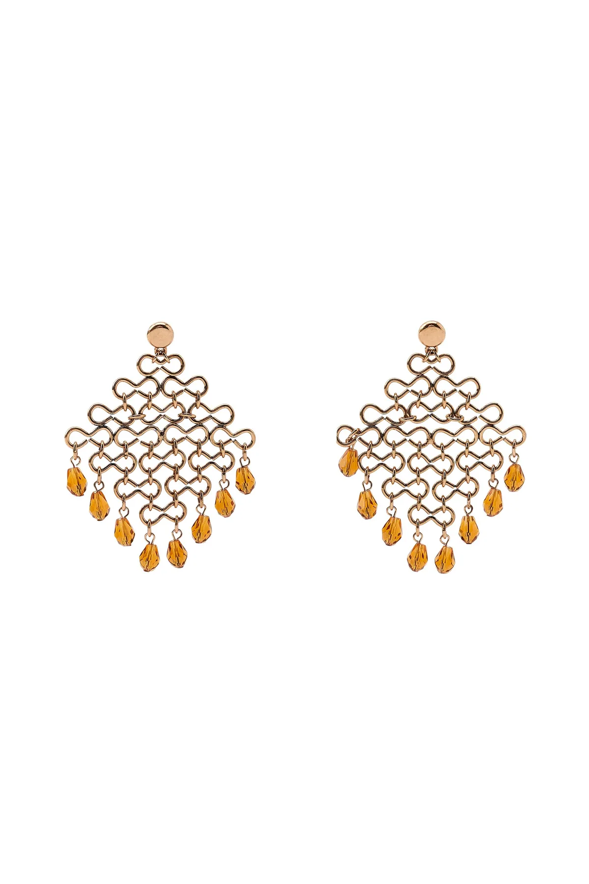 Zara Metal and Beaded Earrings
