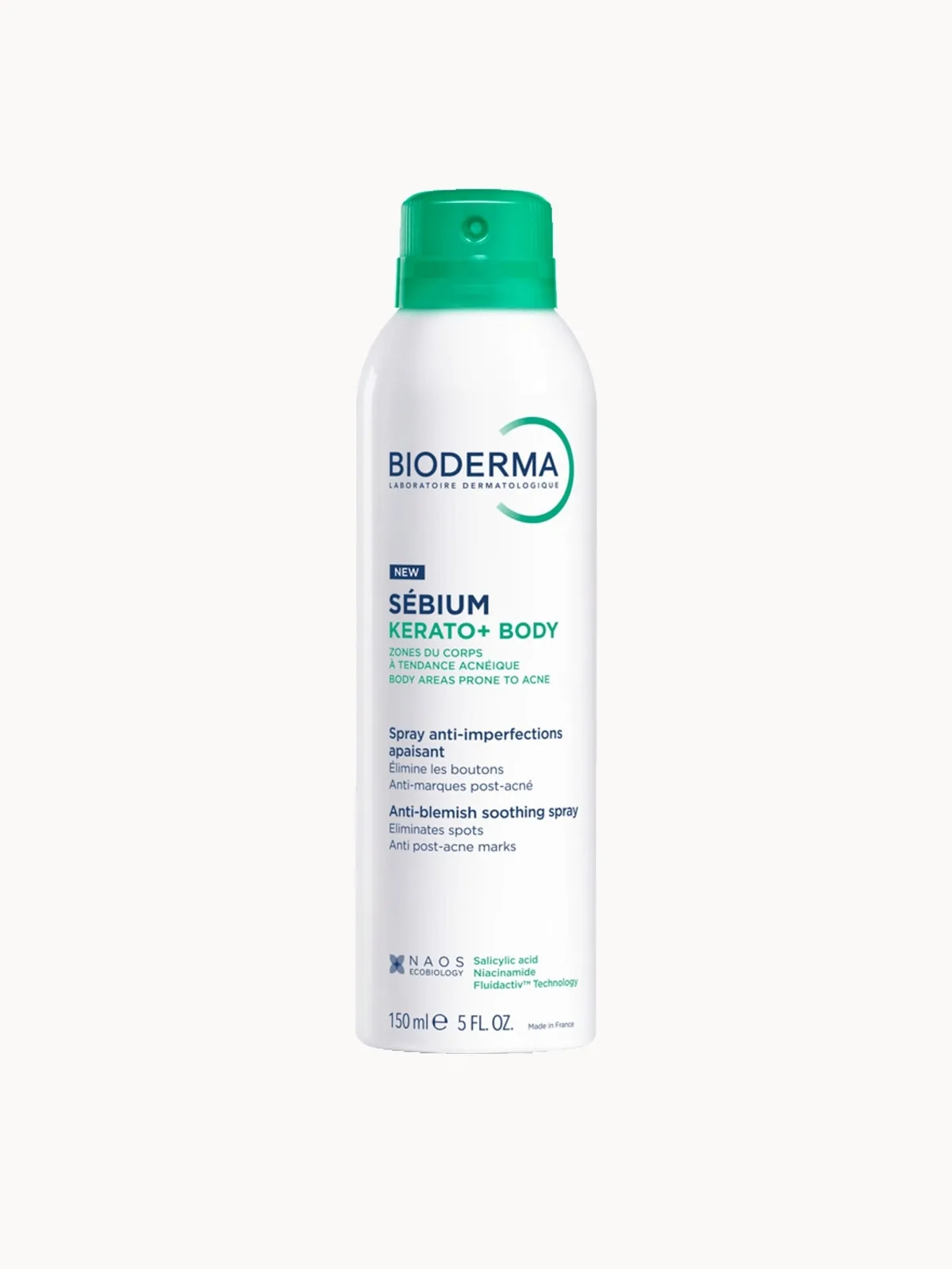 Bioderma Sebium Kerato+ Body Acne Spray for Body Spots, Redness and Post-Acne Marks 150ml