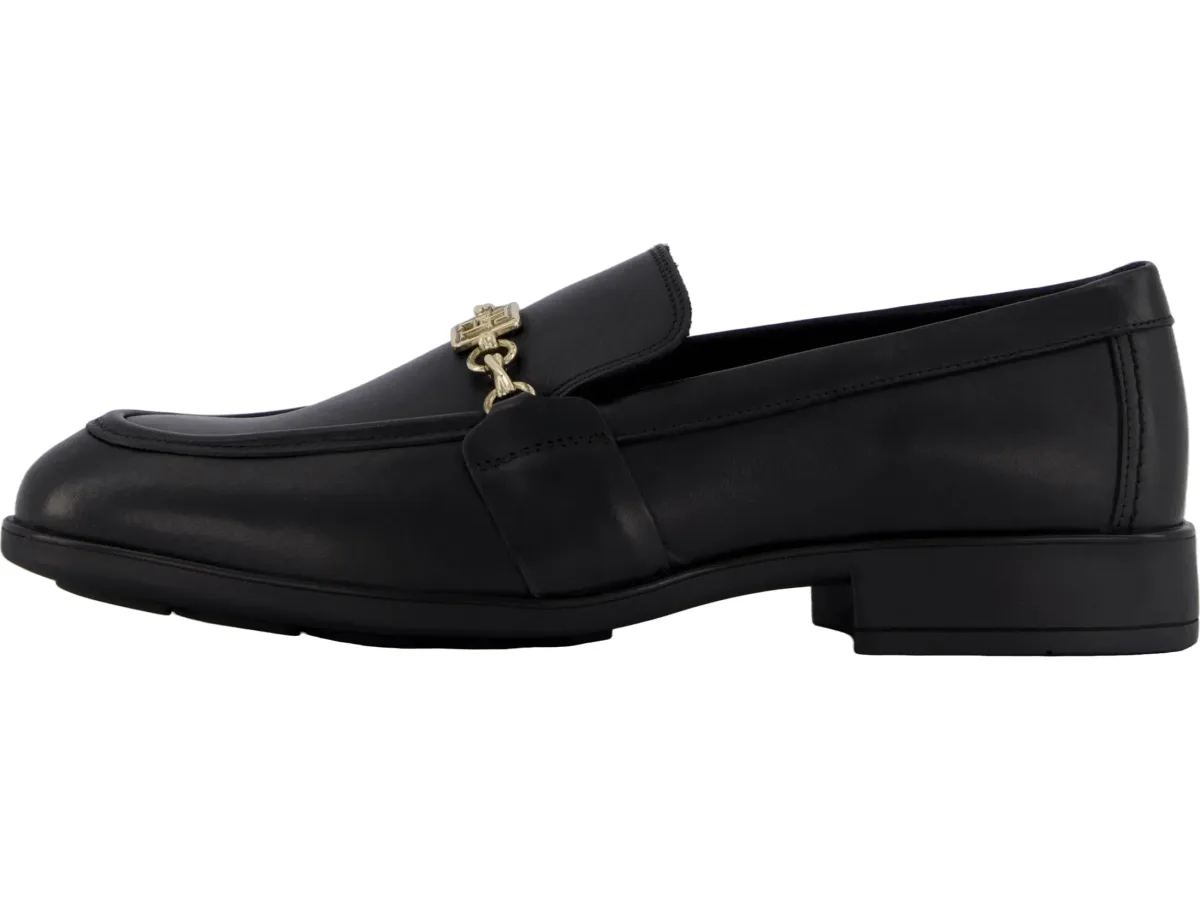Tommy Hilfiger Th Chain Leather Loafer Black