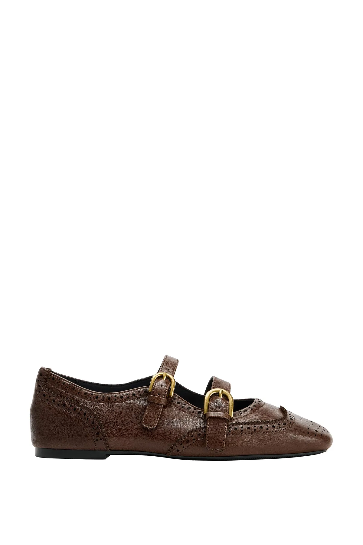 Zara Leather Ballet Flats