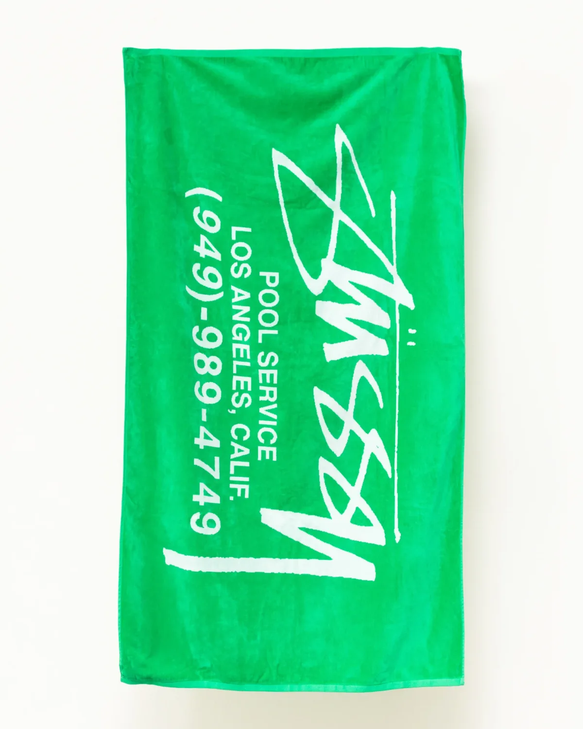 Stüssy Pool Service Beach Towel (Green)