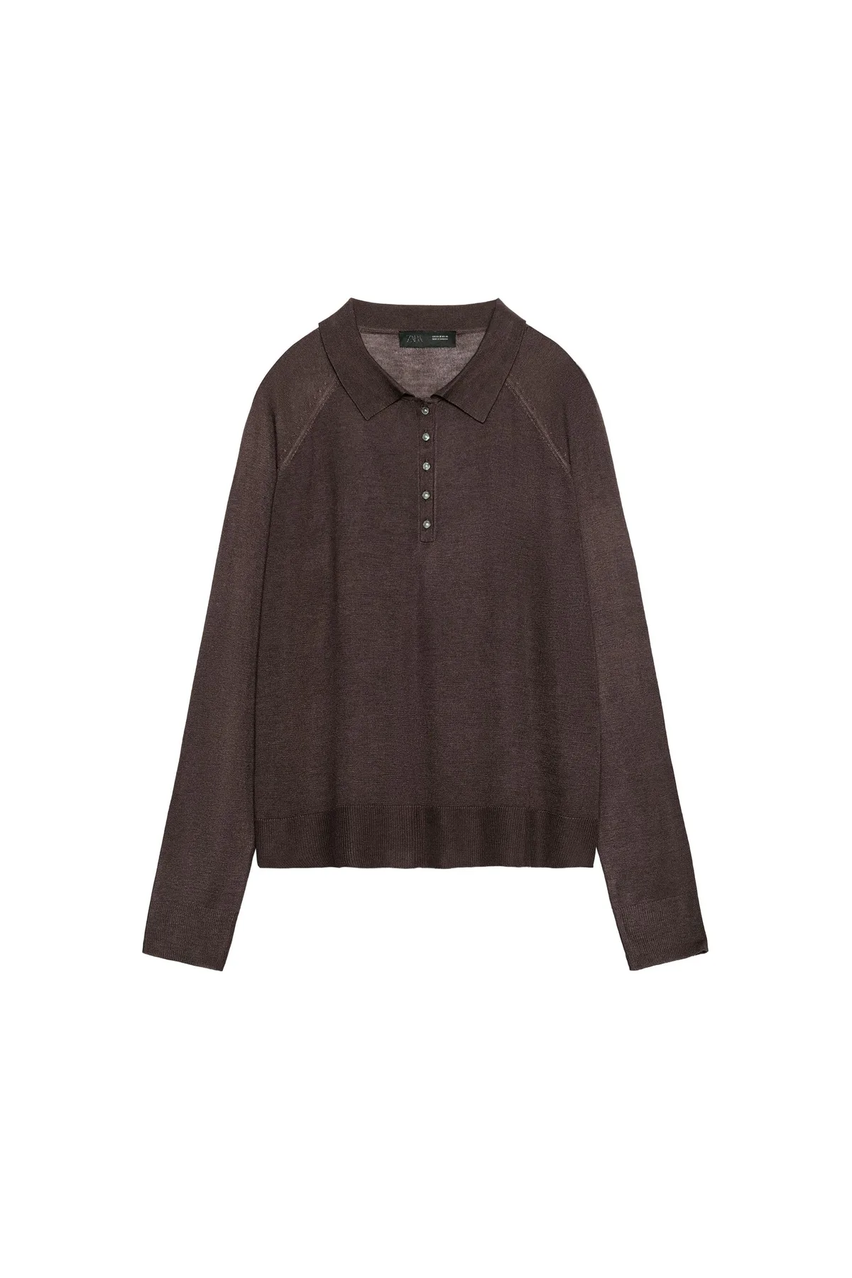 Zara Plain Knit Polo